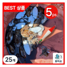 용피쉬 에기 쭈꾸미 갑오징어 야광, 25개