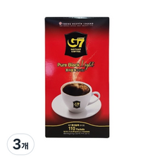 G7 퓨어블랙 라이트 원두커피믹스, 900mg, 110개입, 3개