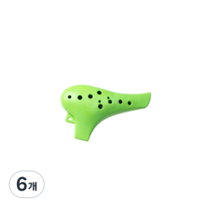 명창 실버스타 오카리나 알토C (록색) 전문 연주용, 6개, 록색, 명창 오카리나 록색