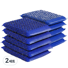 프리미엄 다용도 다이아 울스텐 초강력 수세미 블루, 2세트, 10개