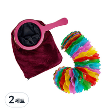 JL매직 아무것도 없었는데 나타난다!! 마술주머니 체인지백 스트리머 마술도구 공연 학예회 파티용 싱글마술주머니(늘어나는꽃 포함), 2세트