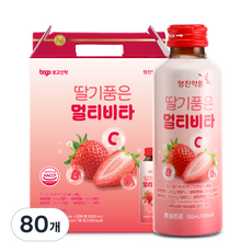 영진약품 딸기품은 멀티비타 비타민C 비타민B 액상 비타민 데일리 건강 음료 선물용, 80개, 150ml