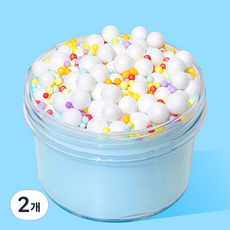 젤시스 캔디청크 쫀득 폼볼슬라임 수제슬라임 안전한재료 스트레스해소 쫀득말랑, 2개, 230g, 캔디청크 슬라임