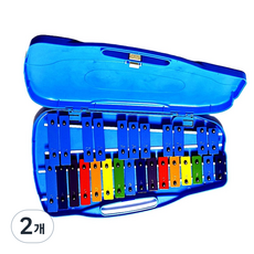 명창 실버스타 공명 실로폰27키 (청색)무지개 칼라음판, 2개, 청색, 27판