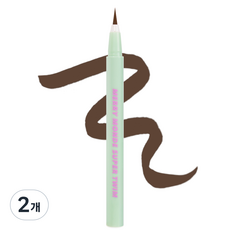 메리몽드 슈퍼트임 펜 아이라이너, 05 #모카브라운, 2개