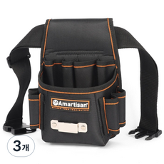 공구PXJ 다용도 수납주머니 휴대용 공구가방 공구벨트 허리공구가방, 3개