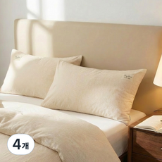 포니홈 호텔 순면 베개커버 60수 코튼워싱 자루식베겟 2P