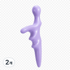 일러트 전신 지압 마사지 괄사, 2개, 연보라