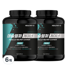 머슬헬퍼 게이너 단백질보충제 살찌는프로틴 헬시오, 3kg, 6개