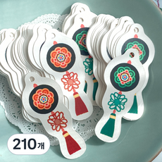 전통 포장택 설날 추석 명절 답례품 노리개 매듭 선물 포장, 210개, 혼합