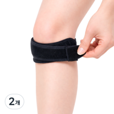 일감생활 인체공학 고탄력 러닝 무버클 슬개골 무릎보호대, 2개