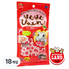 마루칸 하무하무 딸기 퓨레 (완품) 간식, 5g, 18개