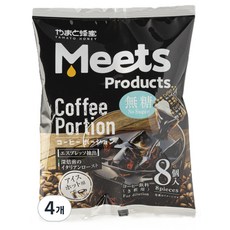 일본 Meets 미츠 포션커피 1봉지 8개입 블랙 캡슐커피, 4개, 18g