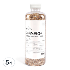 방앗간아이 저속노화잡곡 렌틸콩 현미 귀리 백미, 5개, 1L