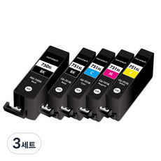 모노테크 캐논 호환잉크 세트 PGI-750 CLI-751 XL, 3세트, 5색