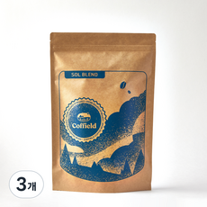커필드 솔블렌드 원두, 1kg, 홀빈(분쇄안함), 3개