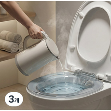 ErrifY 가정용 좌욕기 치질 변비 케어, 투명그레이, 3개