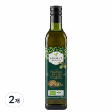 알다루즈 유기농 엑스트라버진 압착 올리브오일(산도0.22) 500ml 1개, 2개