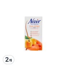 네어 민감성용 얼굴 제모 왁스스트립 20p + 피니싱티슈 2p, 2개