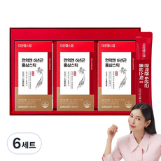 [선물세트] 대원제약 대원헬스 면역엔 6년근 홍삼스틱(소비기한 2026.09.10), 6세트, 30회분