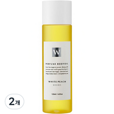 화이트센트 자연유래 퍼퓸 저자극 향 좋은 고보습 마사지 바디오일, 120ml, 2개, 화이트피치