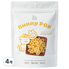날씬한 강아지 간식 바니팝 딸기맛, 혼합맛(사과/옥수수), 50g, 4개