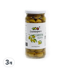 루시퍼스 씨없는 그린올리브 1879mg, 3개, 240g