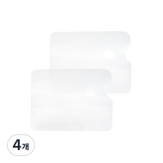 다한진 아크릴팔레트 사각형(대)298mm400mm2mm, 투명, 4개
