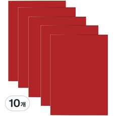 다한진 컬러 포맥스판 A3(297mm420mm*3T) 두께3mm 교재용 미술용 DIY용, 10개, 적색