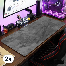 그레이계열 게이밍 장패드 마우스패드 400X900X4MM, 2개, 05 그림