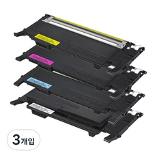 우리네 삼성 프린터 토너 호환, 3개입, CLT-C403S 대용량 파랑