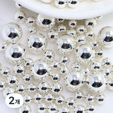 실버볼(은구슬) 골드볼(금구슬) / 순은볼 -(3mm 4mm 5mm 6mm 8mm), 2개, 실버볼 8mm