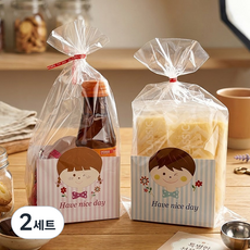 피크닉앤패키지 소년소녀어린이 쿠키받침셋트 32개 선물포장셋트, 2세트, 32개입