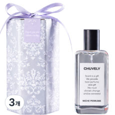 추블리 화이트 클린 오드퍼퓸 니치향수 여자향수 선물하기좋은향수 지속력좋은 향수, 3개, 50ml