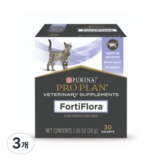 퓨리나 프로플랜 포티플로라 고양이 유산균 30포, 30회분, 장건강/유산균, 3개 30회분, 장건강/유산균, 3개