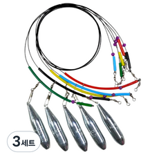 원투낚시KOOC쿠씨 컬투초원투채비, 3세트, 5개입