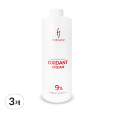 코겐 프리온 염색 산화제 9%, 3개, 1000ml