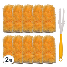 쓩리몰 일회용 가정용 실내 먼지털이 360 먼지제거 더스터, DU642412-Y타입, 2개