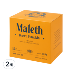 말레트 루이보스티 차 티백 유기농 임산부 선물 호박차, 2.5g, 15개입, 2개