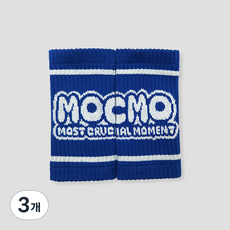 MOCMO 손목아대 스웻밴드, 3개, 블루