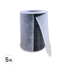 솔로몬필터 샤오미 공기청정기 호환 필터 그레이 필터세이퍼 포함, 그레이+필터세이퍼, 5개