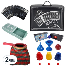 JL매직 [KC인증] 마술도구7종 어린이마술세트 바로마술사 초등학생 어린이매직쇼 장기자랑 학예회, 2세트