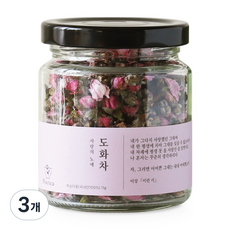 포이티 국산 도화차 복숭아 꽃차 26년 햇차, 3개, 1개입, 11g