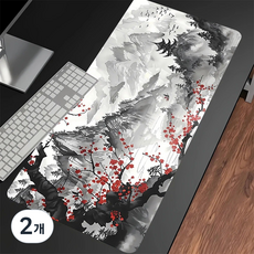 벚나무 일러스트 장패드 800x300X2MM, 2개, 그림 1