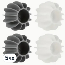 씨엠샵 실리콘 세탁볼 톱니바퀴디자인, 그레이, 5세트