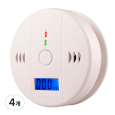 일산화탄소 경보기 CO 가스 감지기 측정기, 일산화탄소경보기, 4개