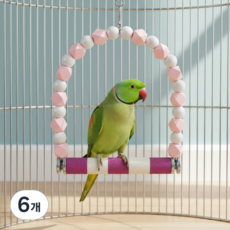 레브홈 발톱갈이 그네 횟대, 6개, 핑크