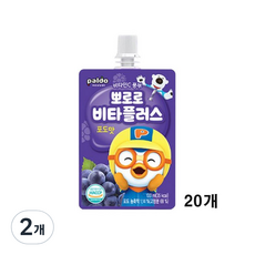 팔도 비타플러스 포도맛, 100ml, 2개