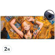 루미팝 윈피스 게이밍 마우스 장패드 800x300mm, 2개, C타입