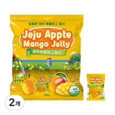 온니위드 프리미엄 제주애플망고젤리 망고퓌레함유 개별포장, 2개, 500g